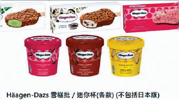 ■Häagen-Dazs 雪糕批／迷你杯均有折。
