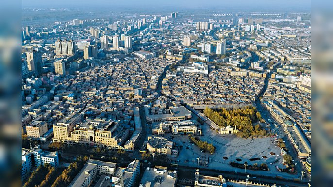 ■新疆喀什市老城區風情依舊。資料圖片