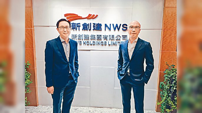 ■新創建行政總裁馬紹祥（左）、新創建執行董事何智恒（右）。
